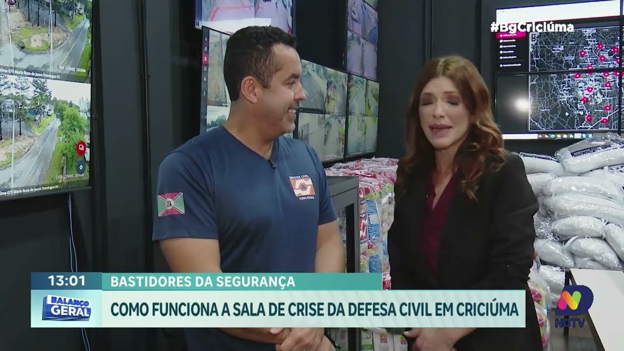 Bastidores da sala de crise revelam monitoramento em Criciúma