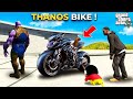 Shin chan  franklin stealing thanos infinity super powerful bike in gta 5 in telugu