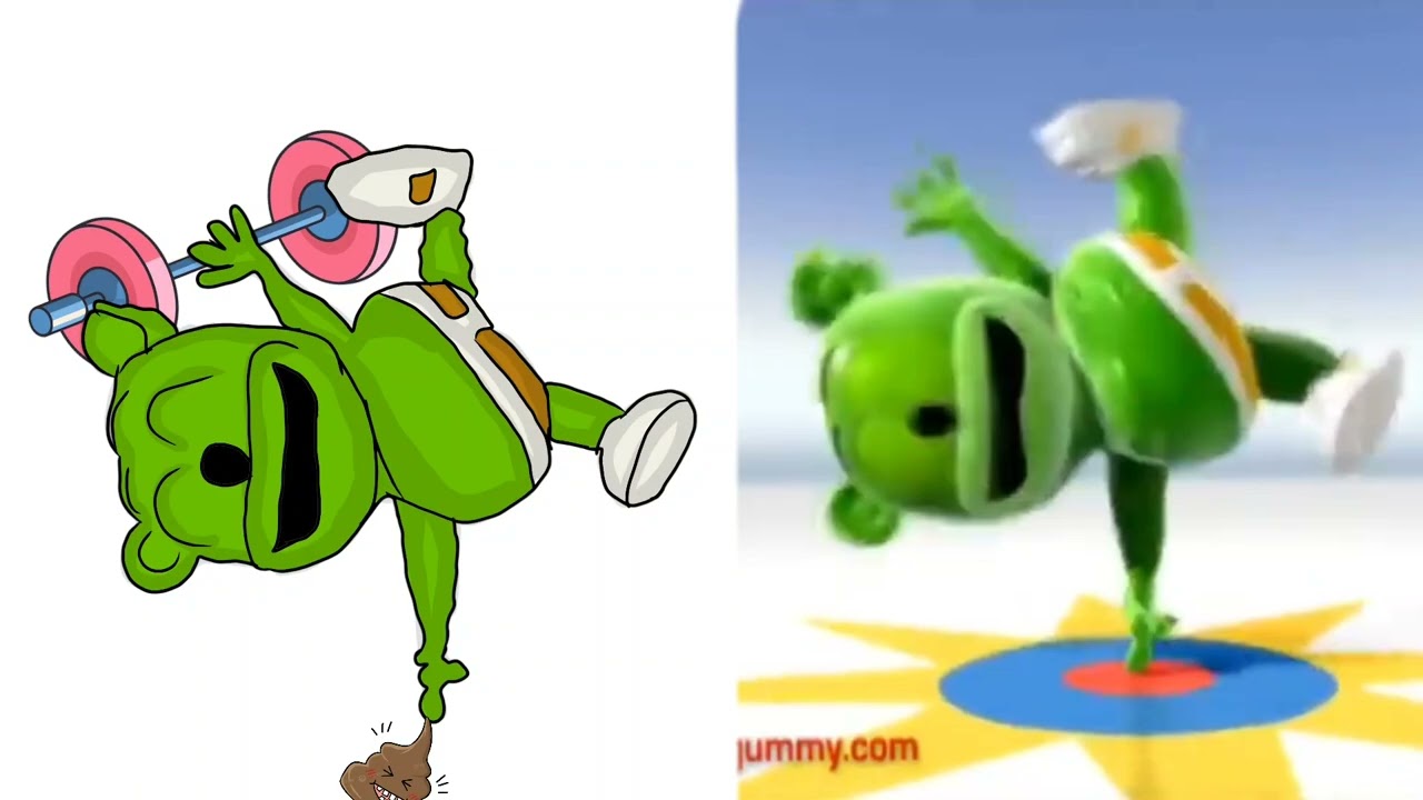 Eu Sou O Gummy Bear - Gummy Bear Song funny drawing meme 🤣 Thanks for watching