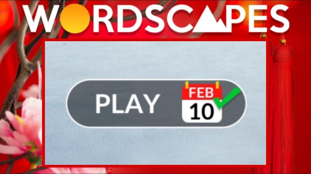 Wordscapes Daily Puzzle February 10, 2024 YouTube