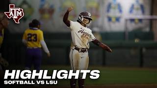 Softball Highlights: A&M 3, LSU 2