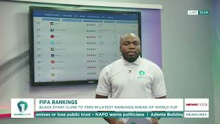 FIFA Rankings Update: Ghana’s Black Stars Rise to 73rd Ahead of 2026 World Cup | News Feed