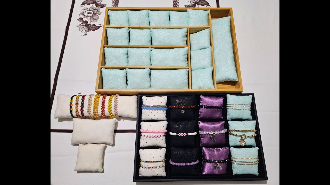 Almohadas para joyería hechas a mano