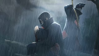 Sensei Lofi ❤️ Naruto OST - Senya Itachi Theme Song [ Lofi + Rain Version ]