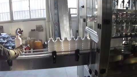 automatic 1L PET bottles filling rotary capping labeling machines liquid paste filler solution