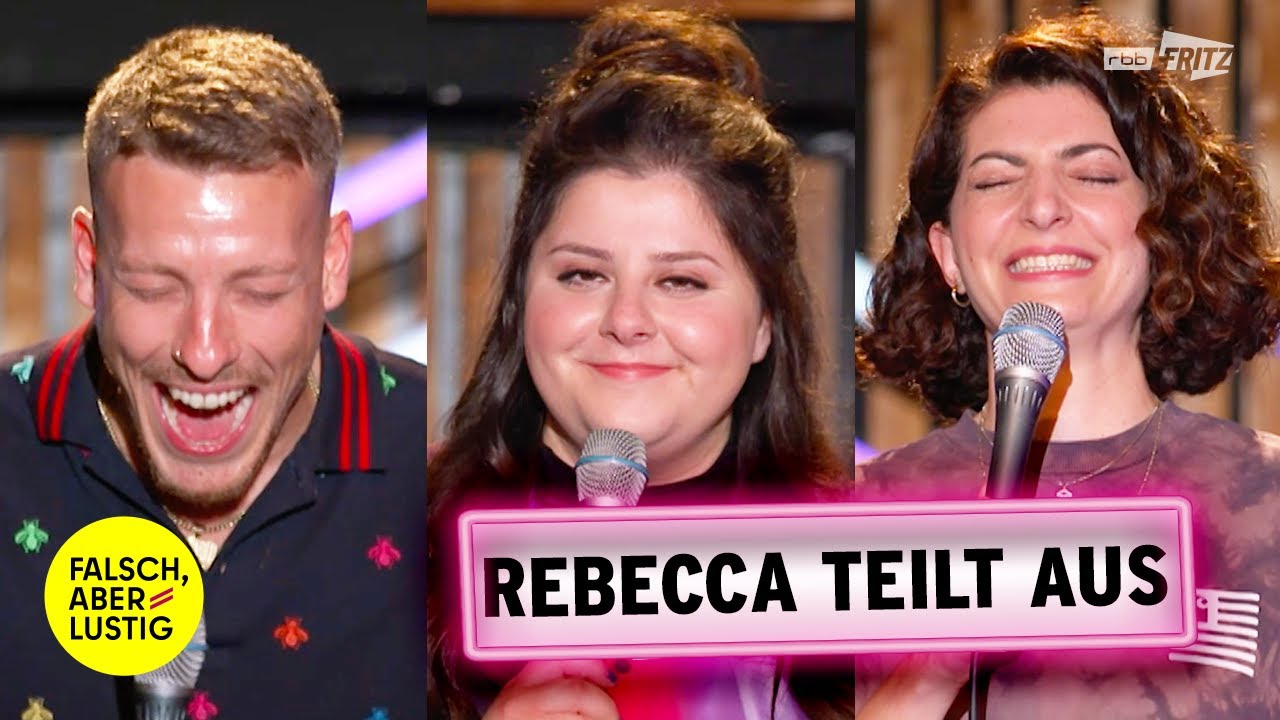 Rebecca Pap legt sich mit Felix Lobrecht an | falsch, aber lustig | Filiz Tasdan, Moritz Neumeier