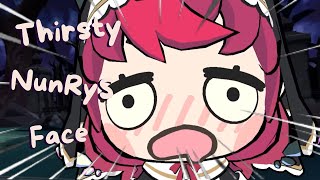IRyS Makes Funny Yabai Face NunRyS Thirsty Face (Hololive En Clip)