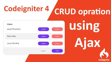 Mastering CRUD Operations with Ajax in CodeIgniter 4 | Ultimate Guide #1