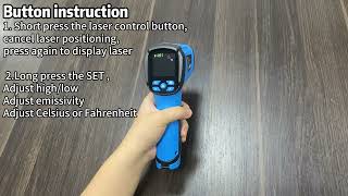 mestek IR05 Pyrometer Digital Infrared Thermometer gun