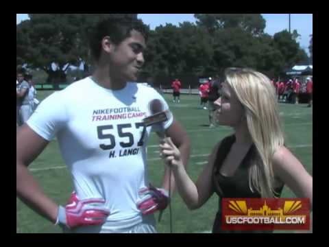 Harvey Langi Interview from Stanford's Nike Camp