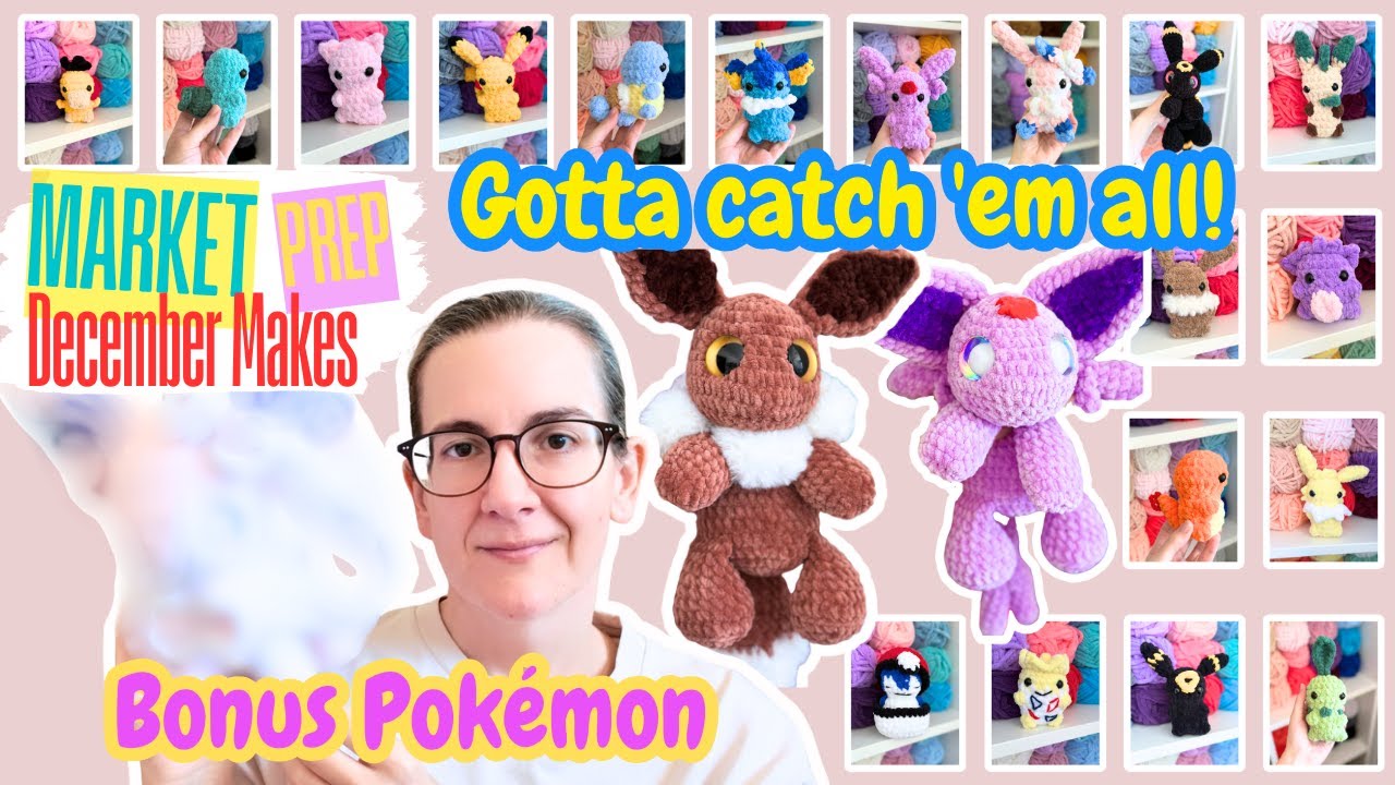 I Crochet $800+ of Plushies in December!  Crochet Market Prep Madness