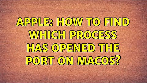 Apple: How to find which process has opened the port on macOS?