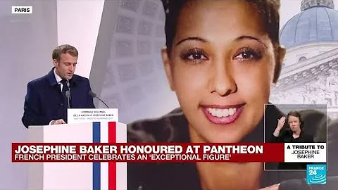 Josephine Baker enters France's Pantheon - Macron celebrates an 'exceptional figure'  FRANCE 24