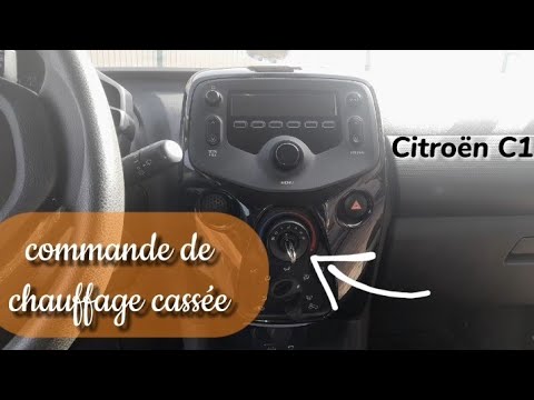 Remplacement commande de chauffage Citroën C1 (B4) ou Peugeot 108 AN 2020 