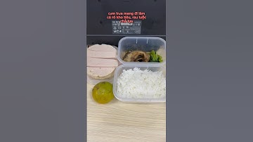 cơm trưa mang đi làm, cá rô kho tiêu, rau luộc, chả lụa, đơn giản nhưng khá ngon nha 😊 #shorts
