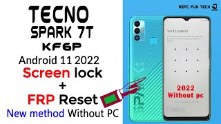 tecno spark 7t frp bypass | tecno 7t pattern unlock | techno spark 7t frp without pc 2022