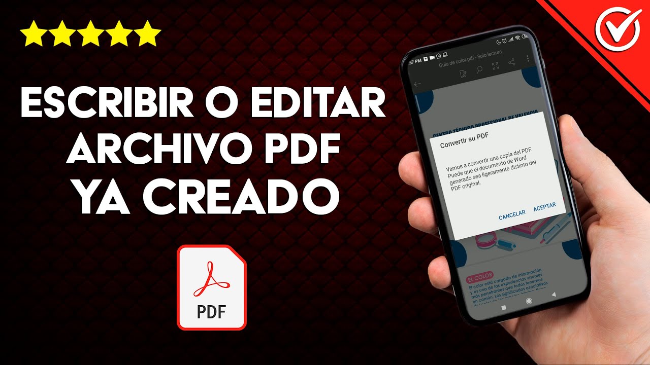 Editar Pdf Para Escribir Cómo Escribir o Editar un Archivo PDF ya Creado en Android e iPhone -  YouTube