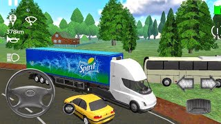 Cargo Transport Simulator Driving Tesla Truck In Heavy Rain Android Ios Gameplay