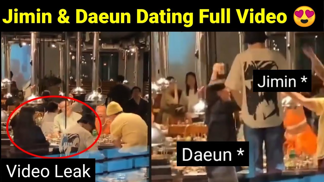 Jimin & Daeun Full Romance Video 😍 | Jimin Daeun Real Video Leak 😱