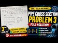 Problem no.5 Hollow pipe section Bending Stresss | SOLID MECHANICS | Sppu University