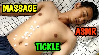 ASMR URUT PERUT - TICKLE NAVEL - MASSAGE THERAPY