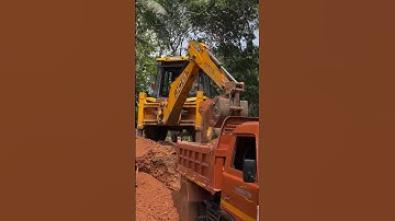 Jcb 3dx loading dusty soil in tipper #jcb #jcb3dx #jcbcartoon #jcbgame #jcbtractor #jcbmachine