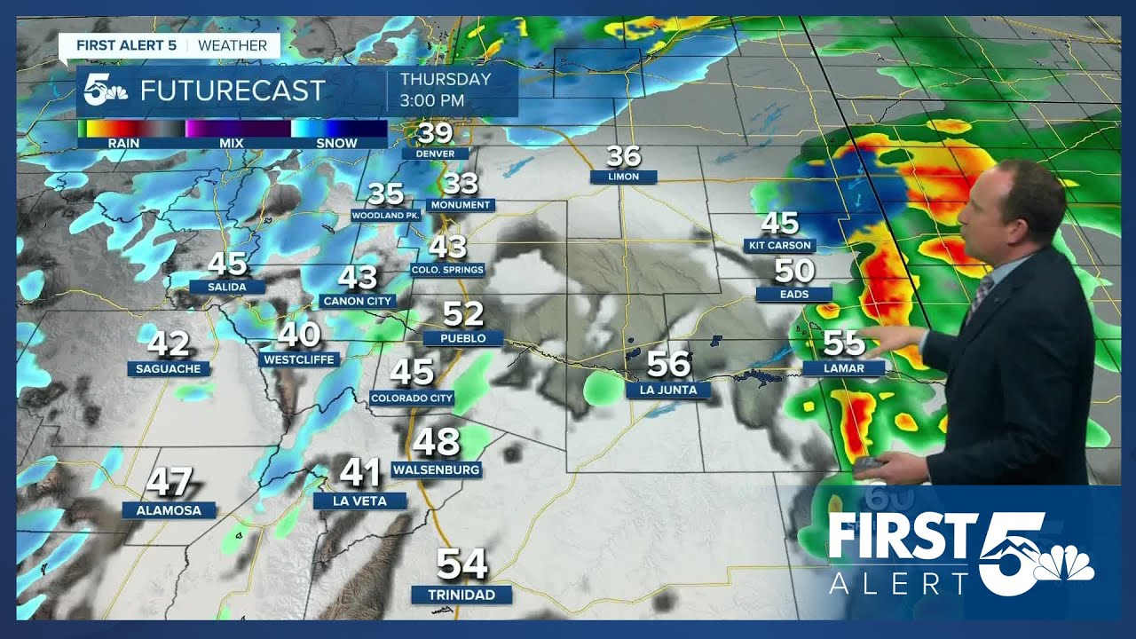 One-two punch begins Thursday, with rain and snow for Southern Colorado ...