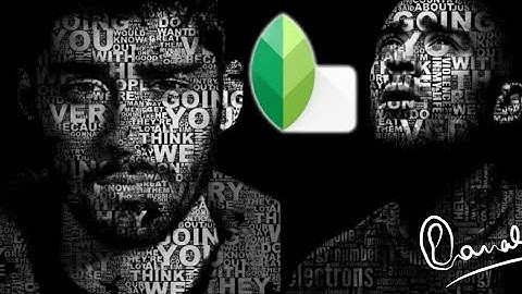 Edit Typography- Face Text in Snapseed Mobile |Text Portrait Poster| Powerful Text | PiXinCreate