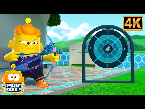 Sportbots | Entrenamiento tiro arco Caos y más videos divertidos para niños