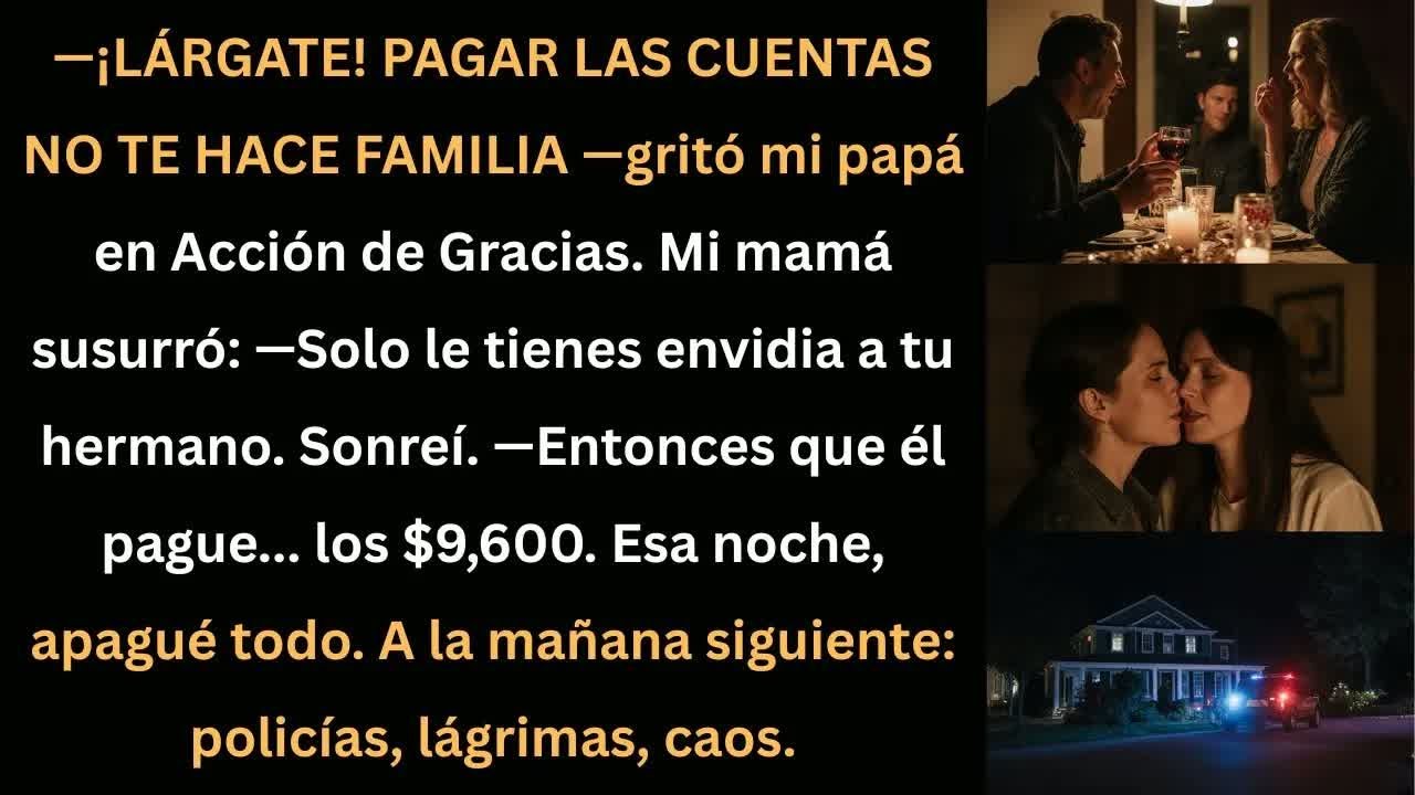 Mi papá me gritó… y yo lo apagué todo.