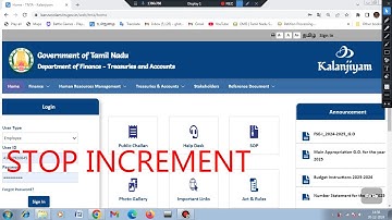 STOP INCREMENT IN KALANJIYAM