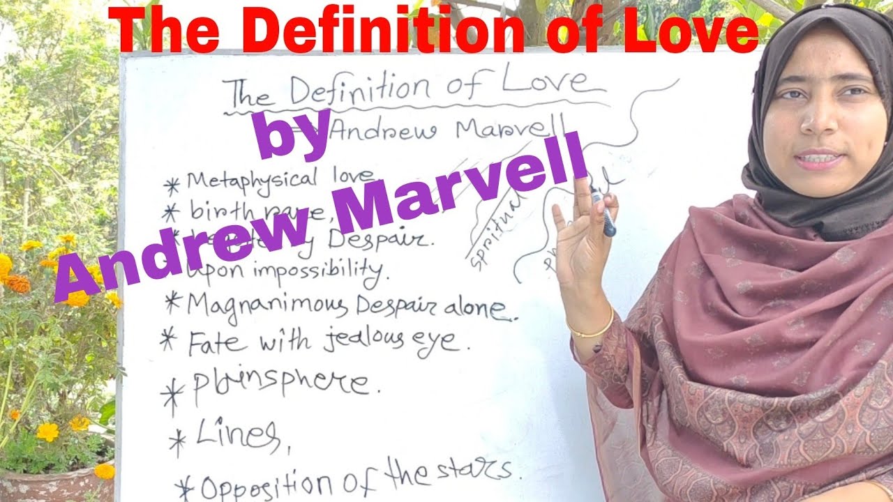 The definition of love by andrew marvell the definition of love by