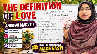 The Definition of Love by Andrew Marvell | The Definition of Love by Andrew Marvell বাংলা লেকচার |