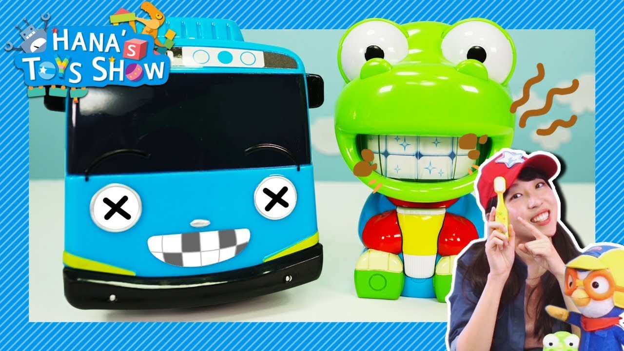 Don't brush your teeth with chocolate l Hana's Toy Show #7 l Hana the Mechanic l Tayo Toy Play