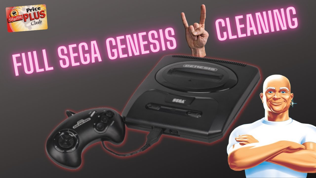 FULL Clean on a Sega Genesis Model 2 A!
