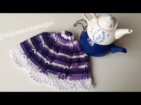 ÇAYDANLIK ÖRTÜSÜ ÖRELİM/ÇEYİZLİK  ÇAYDANLIK ÖRTÜSÜ NASIL ÖRÜLÜR #crochetteapotcover #turkishteacosy