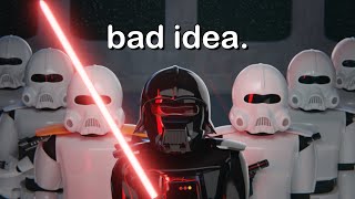 I tried to 3d model Vader from memory. It didn't go well.