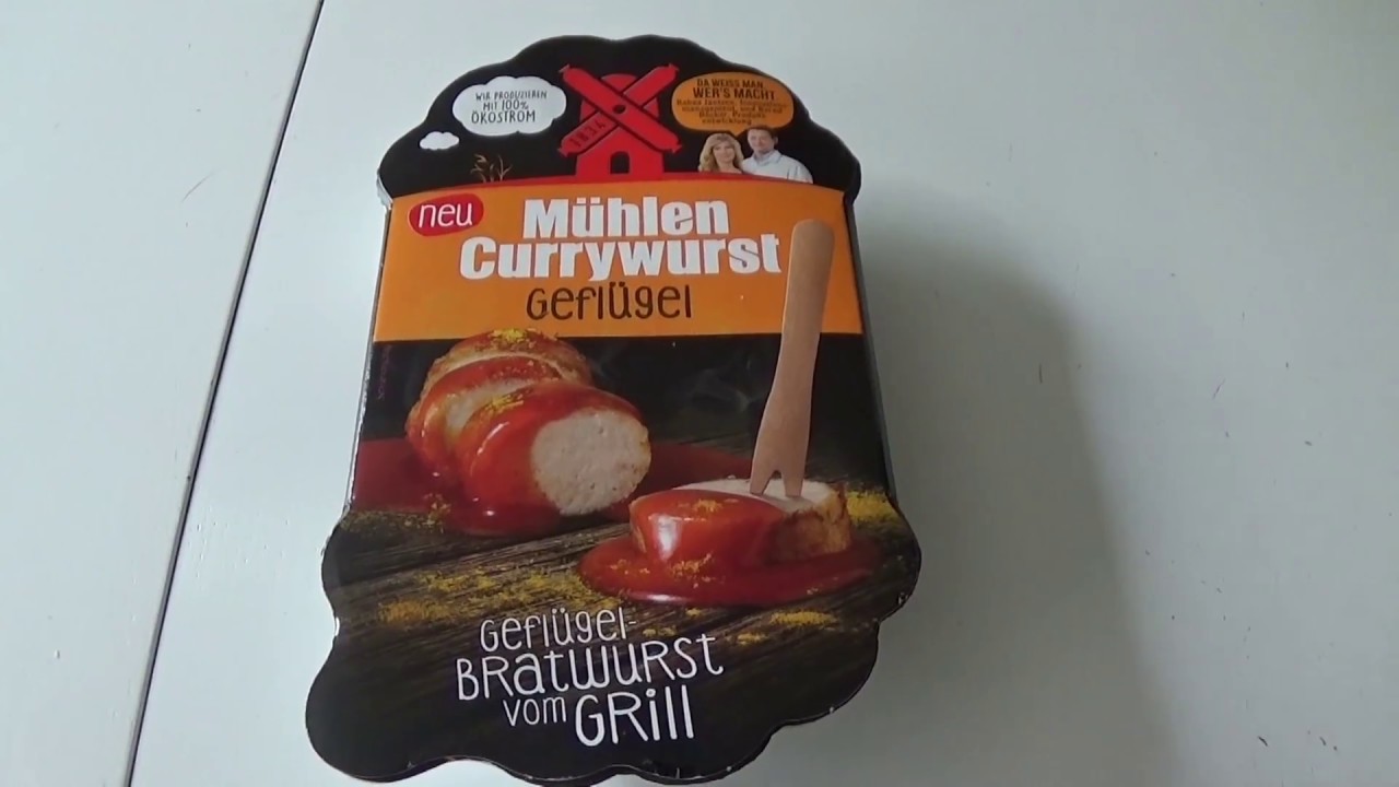 Mühlen Currywurst Geflügel - Test - YouTube