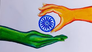 Easy Independence Day Drawing 2021 ?? / Independence Day drawing for beginners / 15th August Drawing