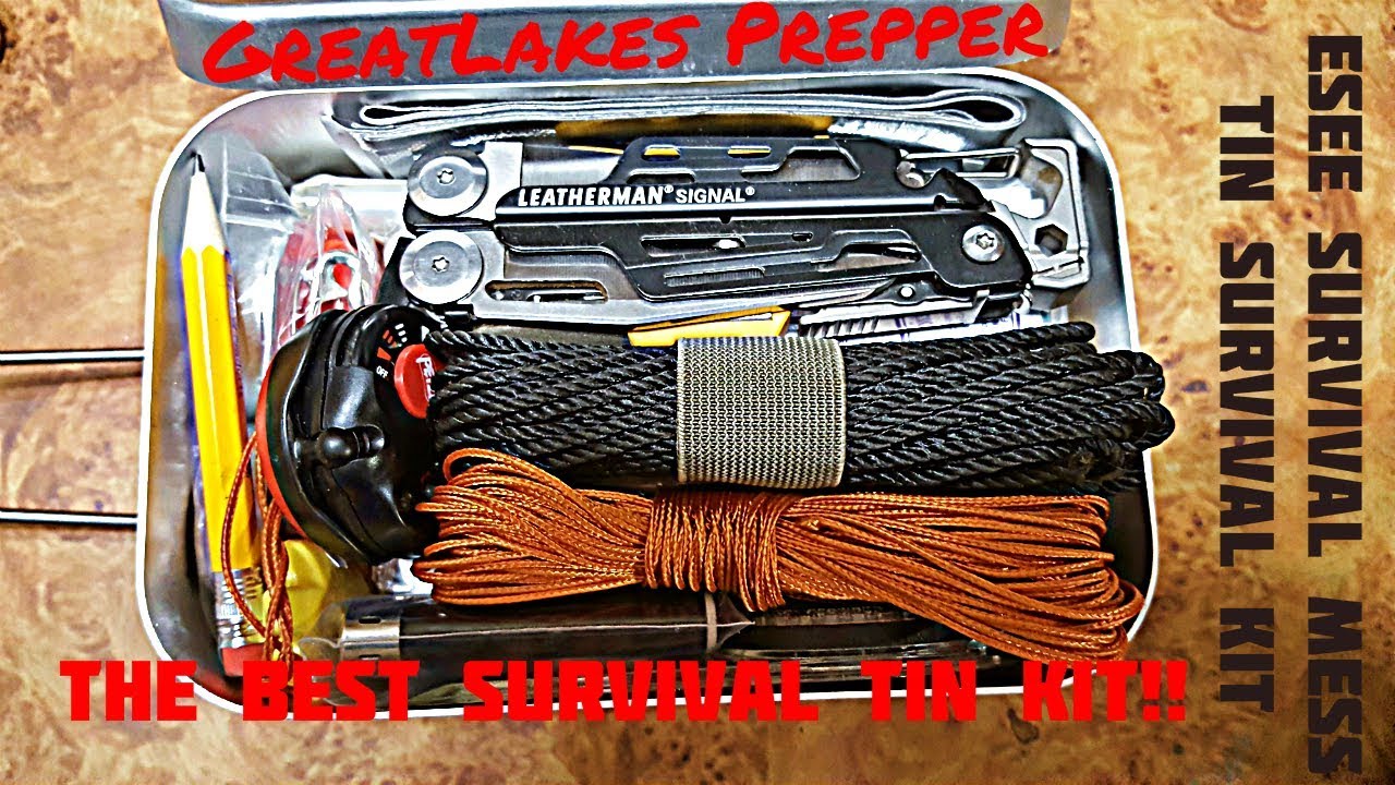 Best Survival Tin Kit//Esee Survival Mess Tin homemade kit YouTube