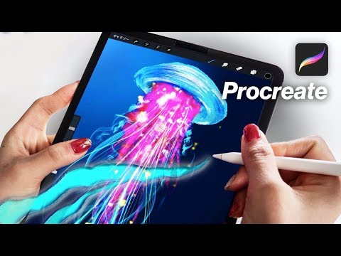 THIS IS THE DEGITAL ART!Drawing illusional jelly fish on Procreate★