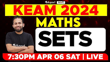 KEAM 2024 - Maths | Sets | Eduport KEAM
