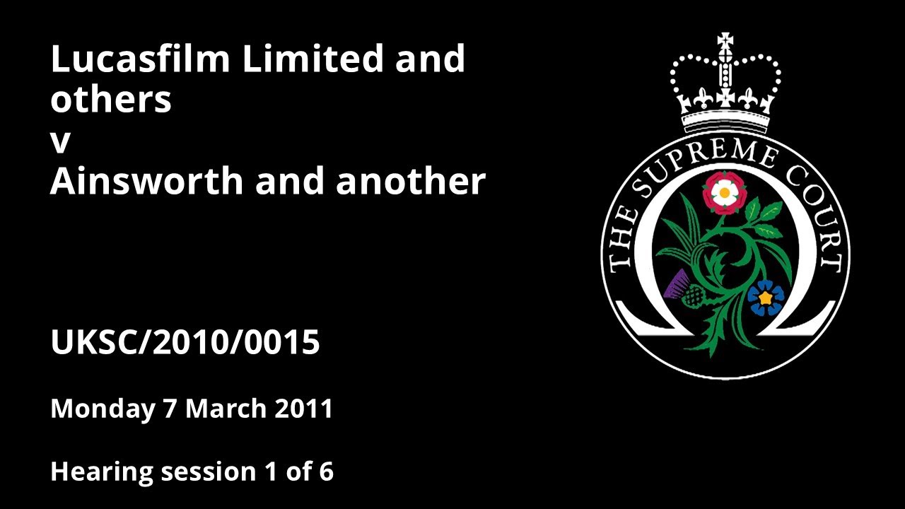 Lucasfilm Limited and others v Ainsworth and another