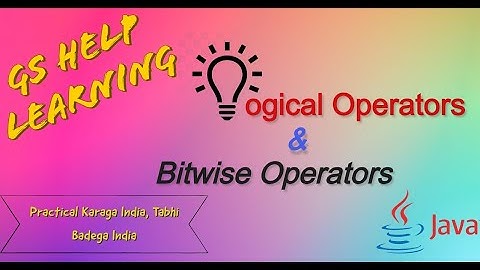 Logical Operators |Bitwise Operator|Both |6.1 hours JAVA course|6.One Java can be done|By heart Java