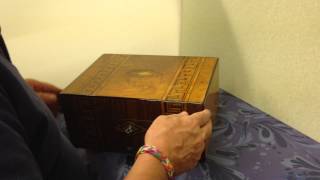 Antique Walnut and Tunbridge Ware Banded Box