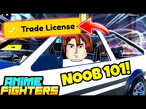 FREE NOOB 101 TRADING How-To GUIDE In Anime Fighters! UNLOCK YOUR TRADING LICENSE FAST! | Roblox