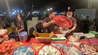 18  退冰就可以直接吃的冰捲~鮮甜好吃 #嘉義趙又廷 #全晟海產 #週六斗南夜市 #海鮮拍賣 #海鮮叫賣