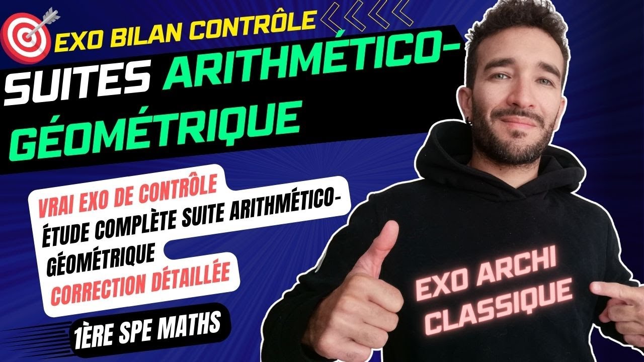 [Term, 1ère SPÉ MATHS] ÉTUDIER UNE SUITE ARITHMÉTICO-GÉOMÉTRIQUE / EXO DS CORRECTION DÉTAILLÉE