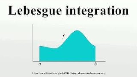 Lebesgue integration
