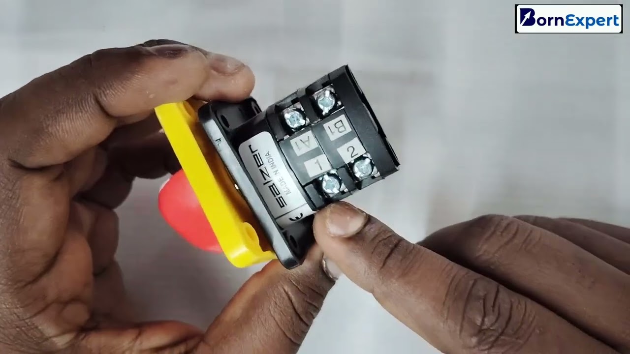 How to connect Rotary switch or Selector switch 2 pole 2 way - Born expert water  control 9739585546